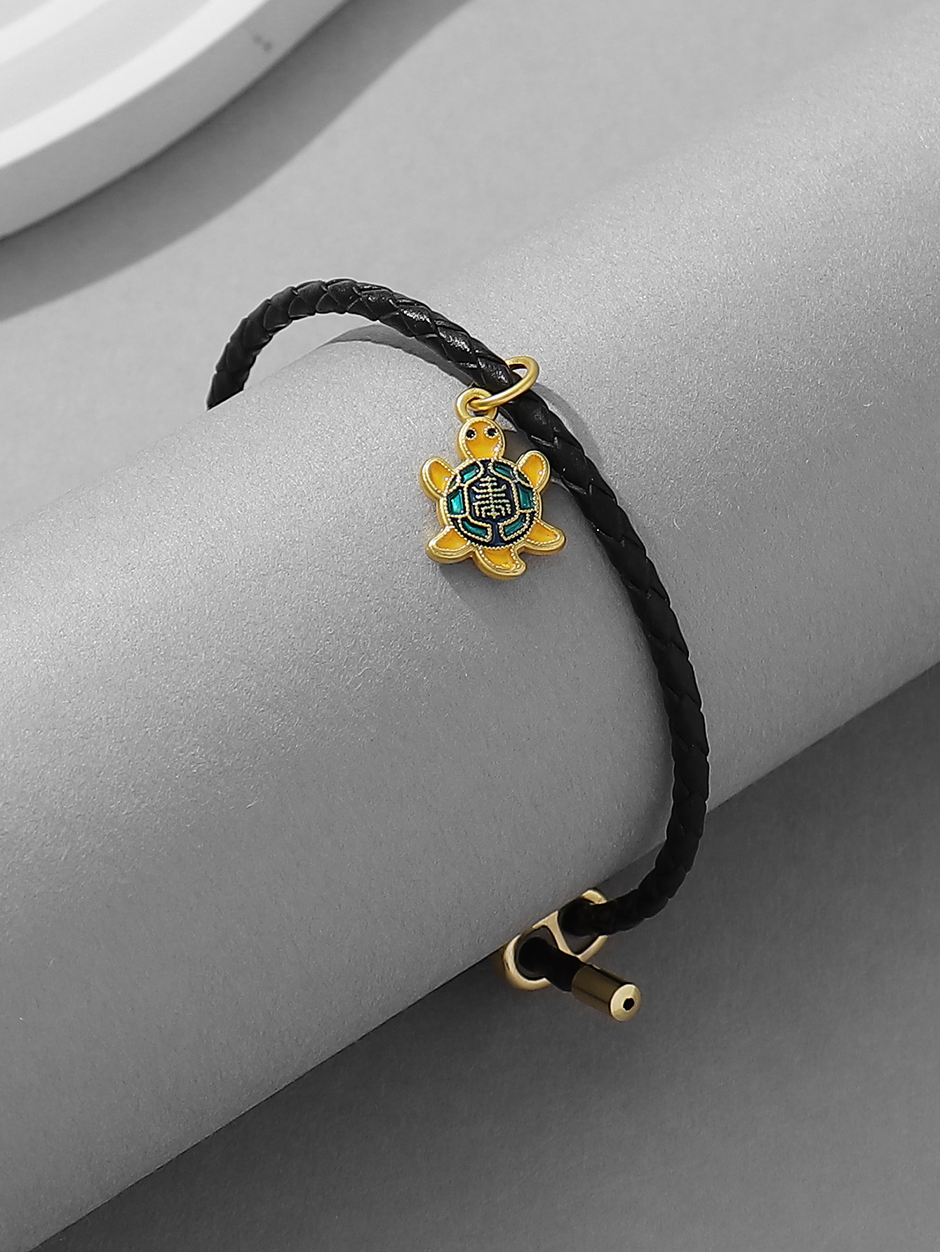 Cute Funny Tortoise Statue Of Liberty Pu Leather Alloy Valentine's Day Women's Wristband display picture 1