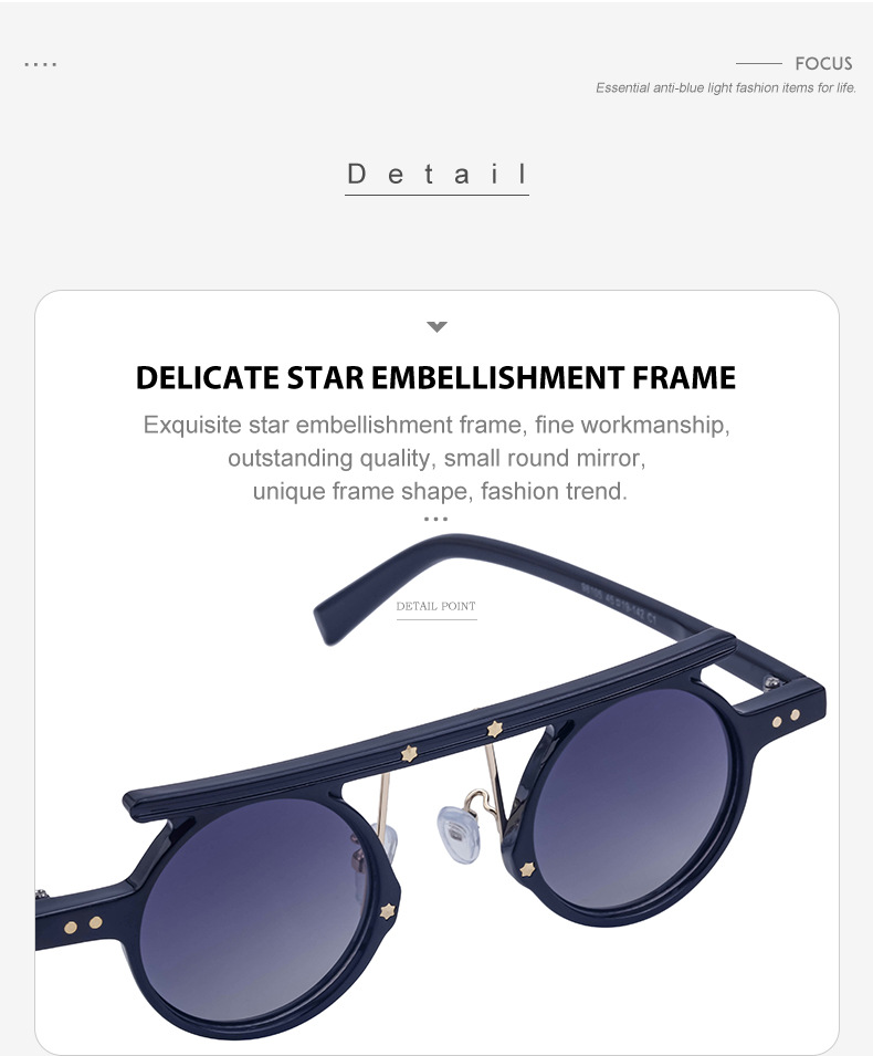 Simple Style Solid Color Pc Round Frame Full Frame Men's Sunglasses display picture 3