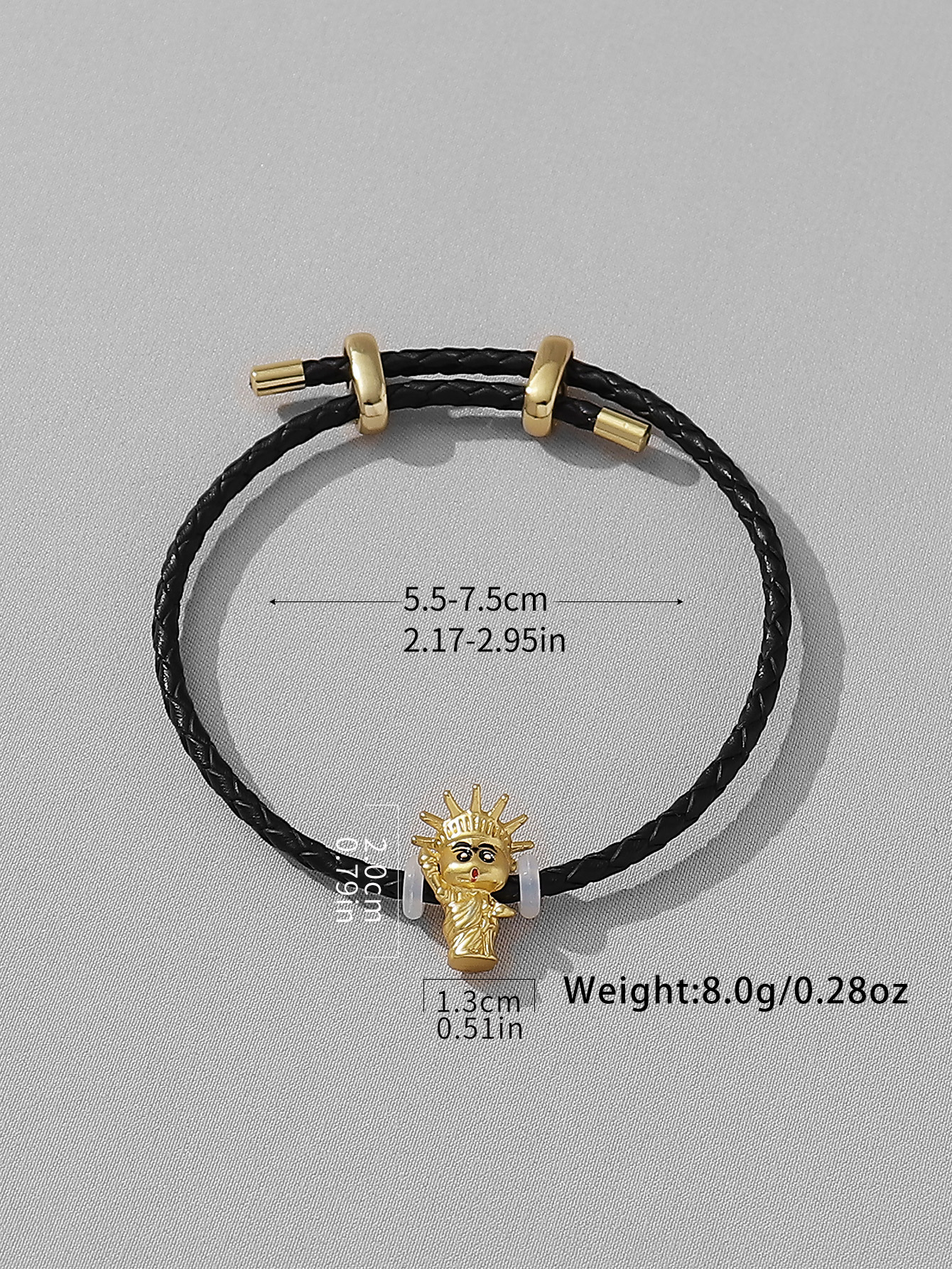 Cute Funny Tortoise Statue Of Liberty Pu Leather Alloy Valentine's Day Women's Wristband display picture 10