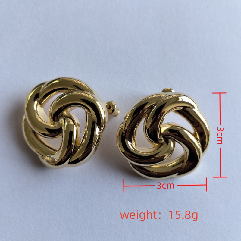 1 Pair Ig Style Retro Geometric Plating Alloy Gold Plated Silver Plated Ear Studs display picture 9