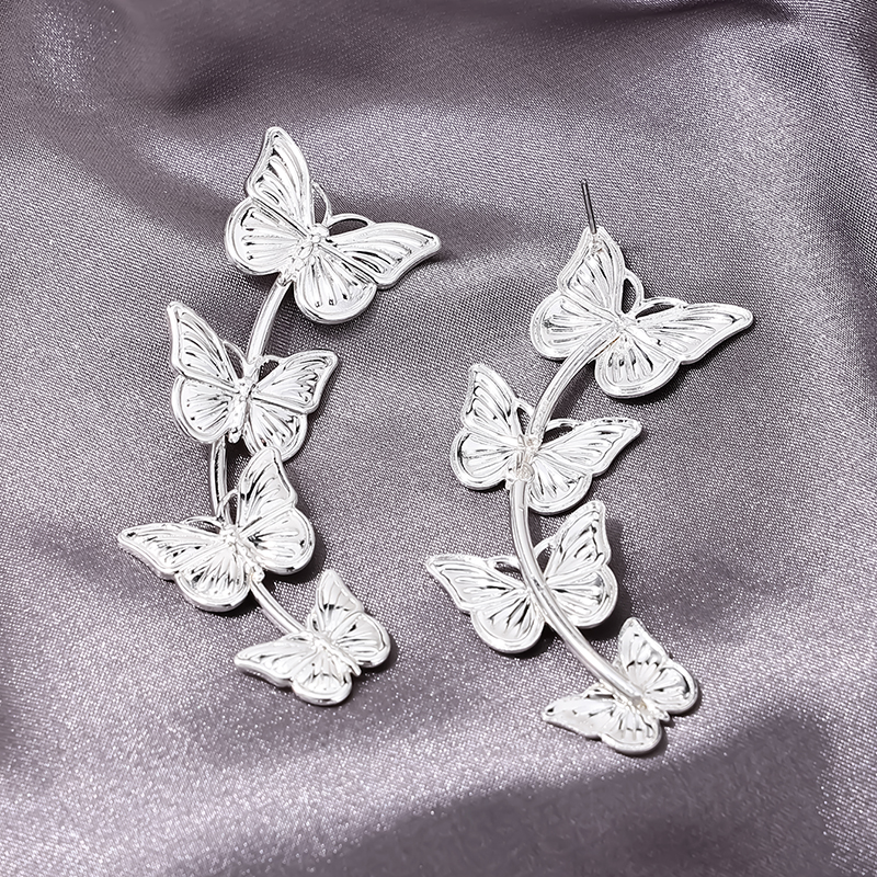 1 Pair Cute Sweet Butterfly Alloy Drop Earrings display picture 5