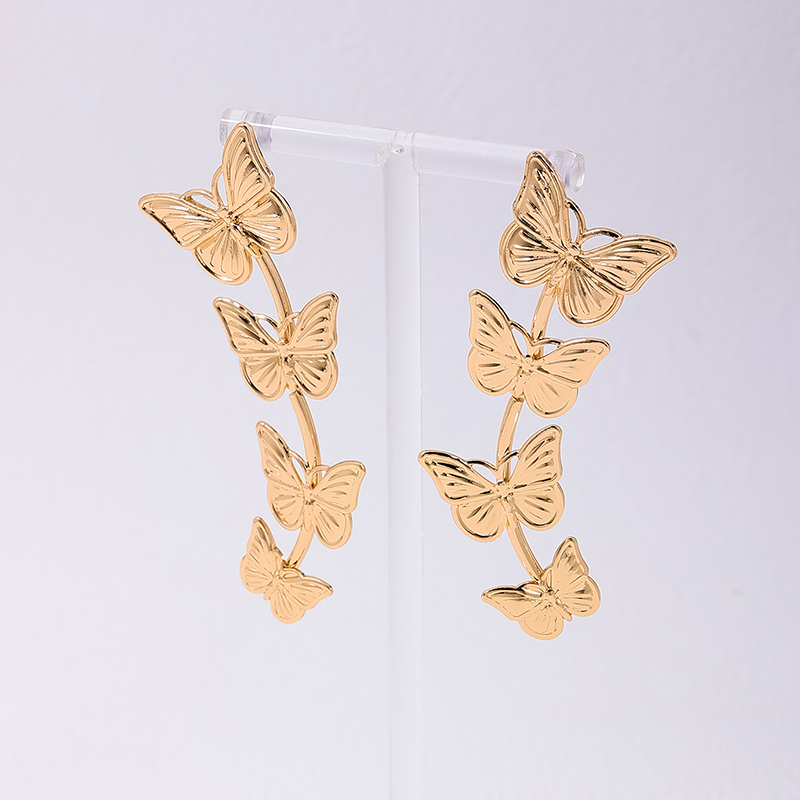1 Pair Cute Sweet Butterfly Alloy Drop Earrings display picture 3