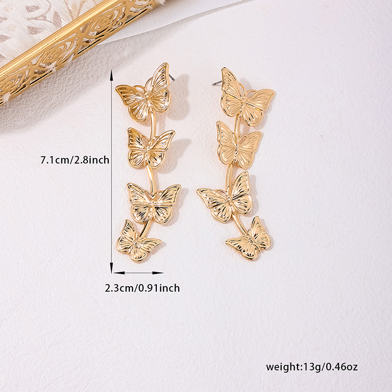 1 Pair Cute Sweet Butterfly Alloy Drop Earrings display picture 4