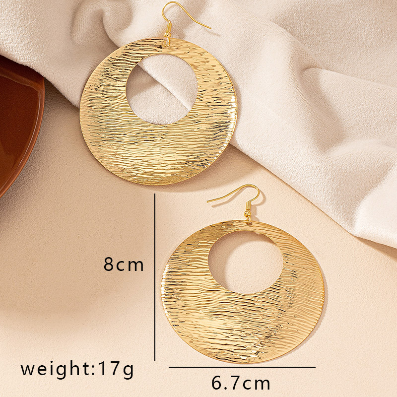 1 Pair Hip-hop Exaggerated Geometric Plating Alloy Drop Earrings display picture 5