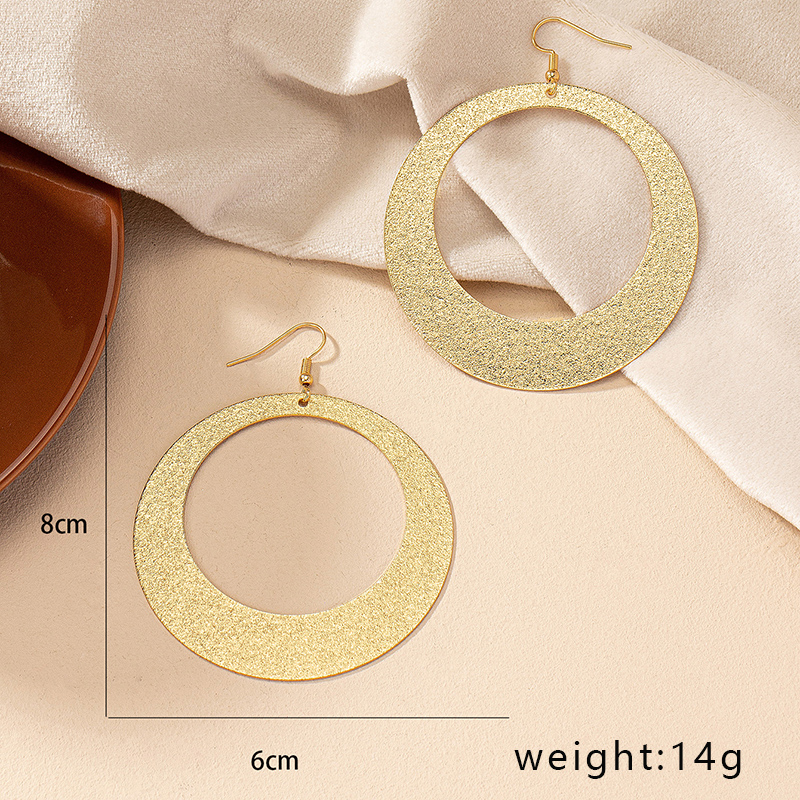 1 Pair Hip-hop Exaggerated Geometric Plating Alloy Drop Earrings display picture 10