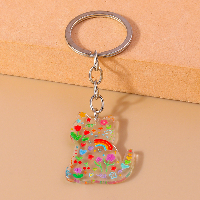 Mignon Chat Alliage De Zinc Pendentif De Sac Porte-clés display picture 7