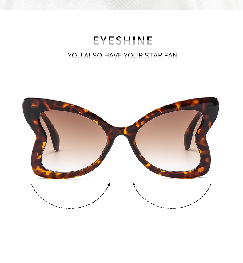 Glam Retro Dame Einfarbig Ac Schmetterlingsrahmen Vollbild Sonnenbrille Der Frauen display picture 4