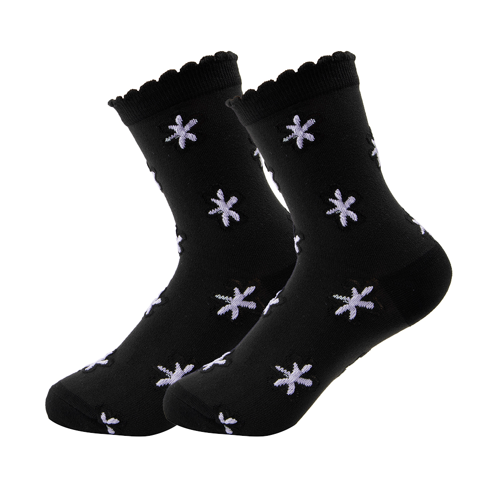 Women's Retro Heart Shape Flower Polyester Crew Socks A Pair display picture 5