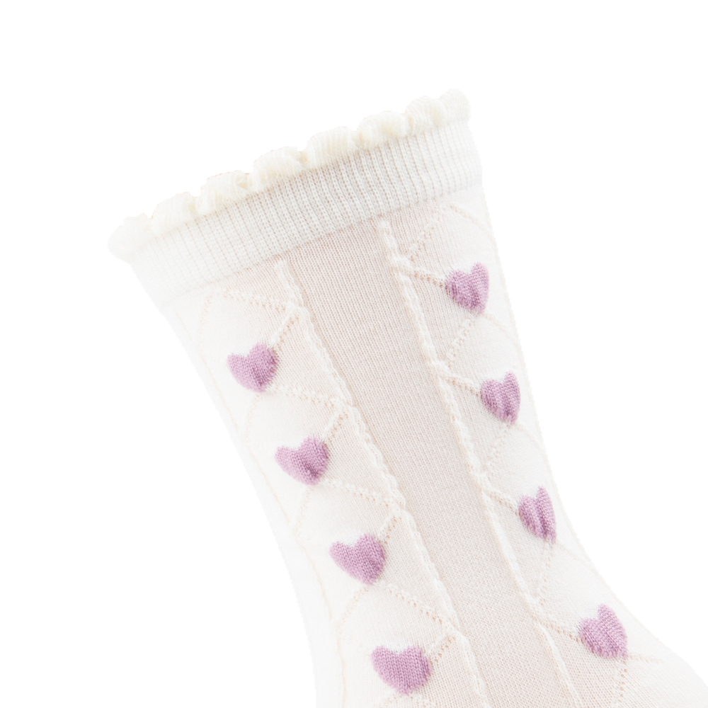 Women's Retro Heart Shape Flower Polyester Crew Socks A Pair display picture 11