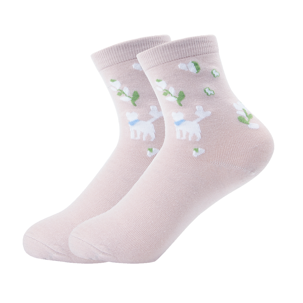 Women's Sweet Pastoral Plant Polyester Crew Socks A Pair display picture 3