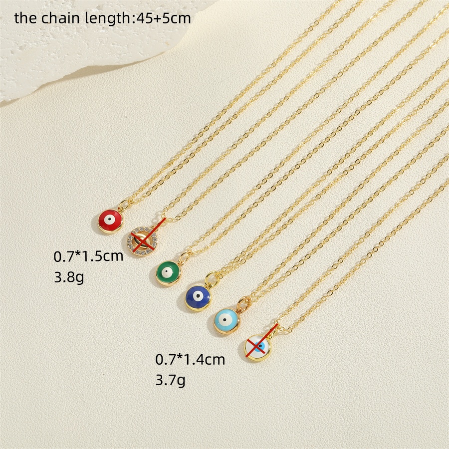 Wholesale Vintage Style Simple Style Round Copper Plating Inlay Zircon Pendant Necklace display picture 11