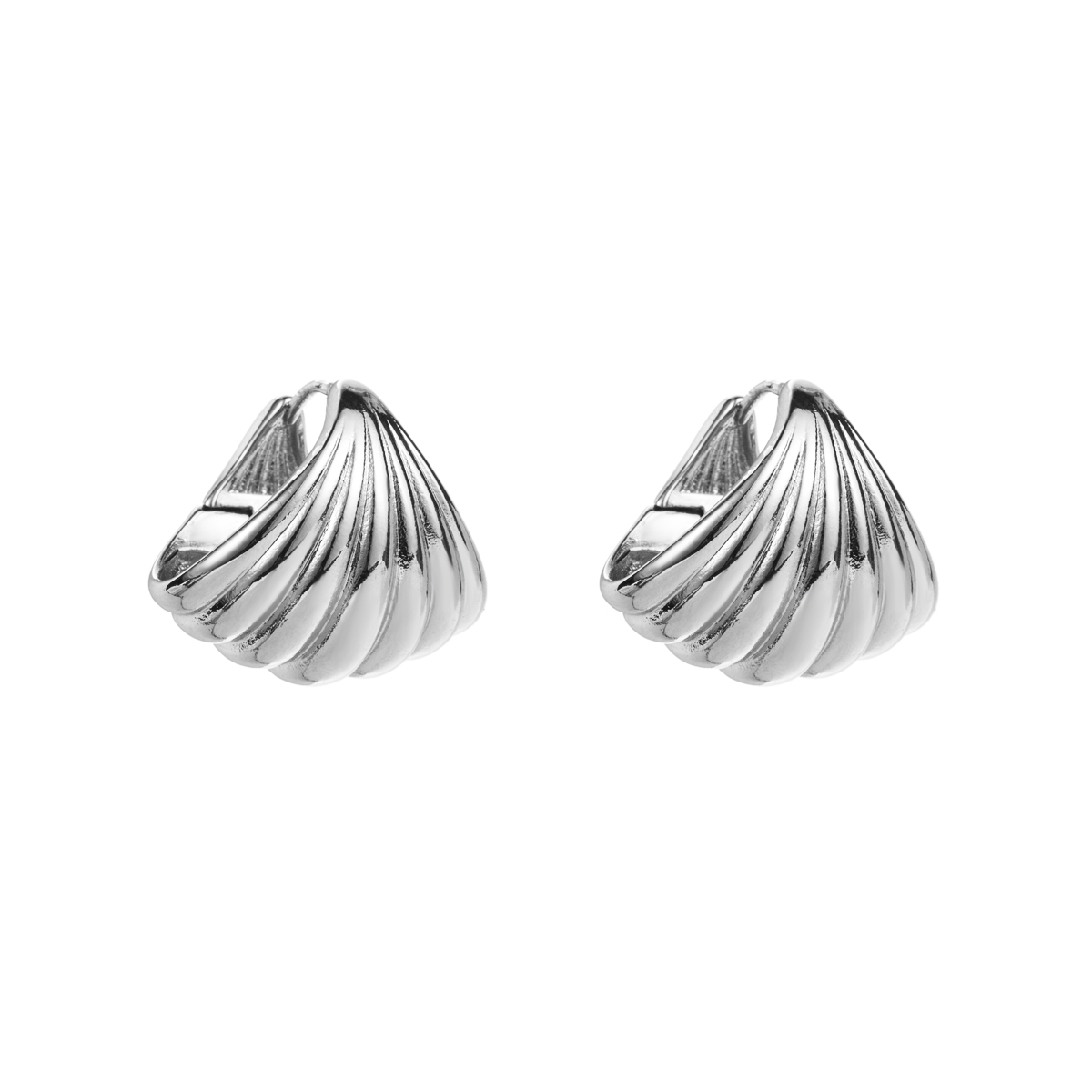 1 Paire Style Moderne Style Simple Coquille Le Cuivre Des Boucles D'oreilles display picture 5