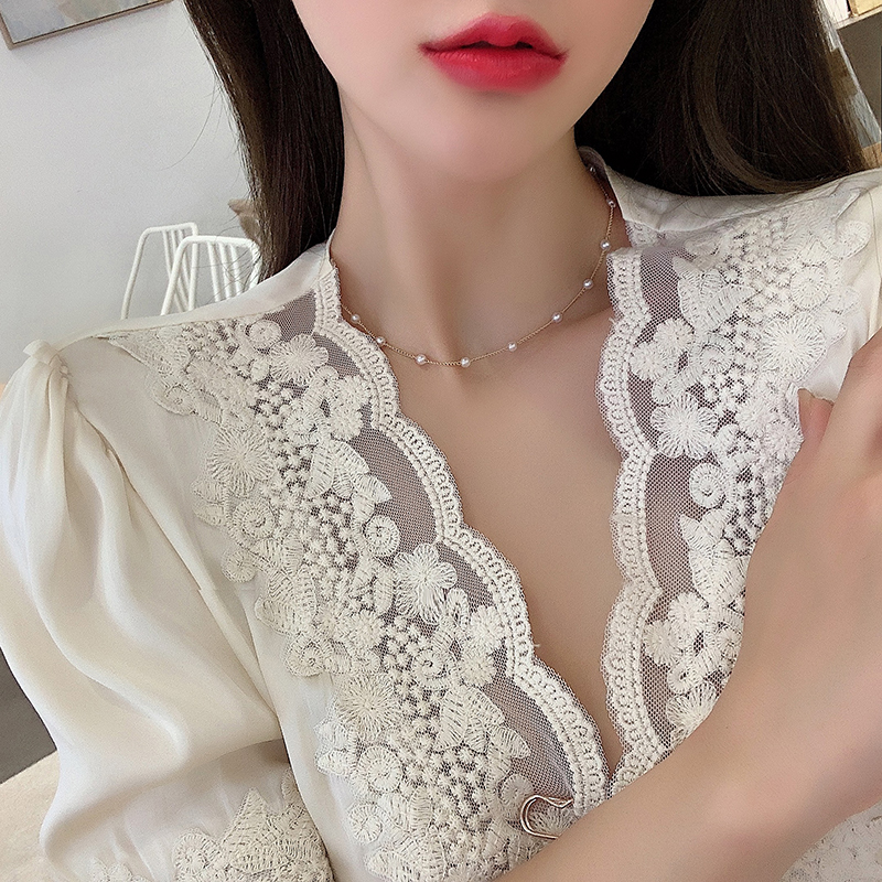 Simple Style Pearl Alloy Pearl Women's Choker display picture 6