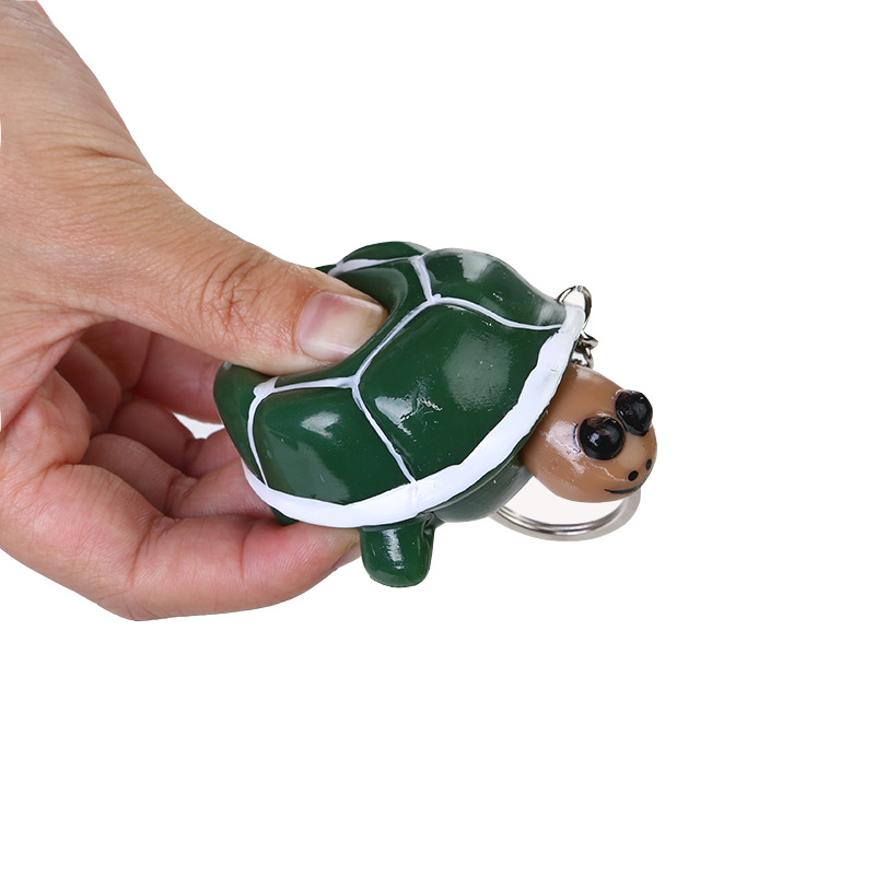 Exaggerated Funny Tortoise Plastic Keychain display picture 3