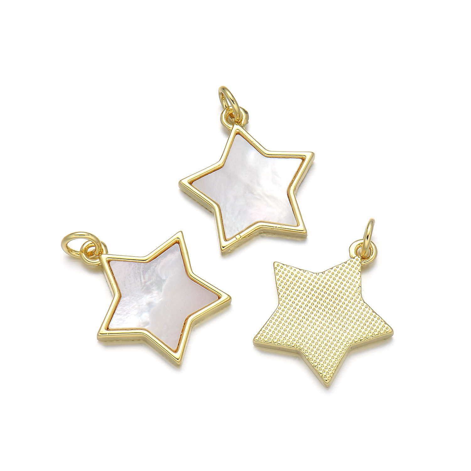 Ig Style Geometric Star Fish Tail Copper 18k Gold Plated Charms display picture 3