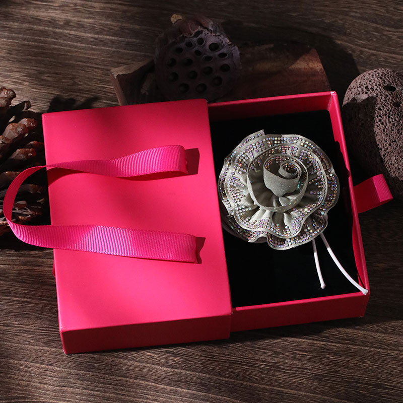 Sweet Shiny Flower Cloth Rhinestone Leather Rope Inlay Rhinestones Women's Choker display picture 9