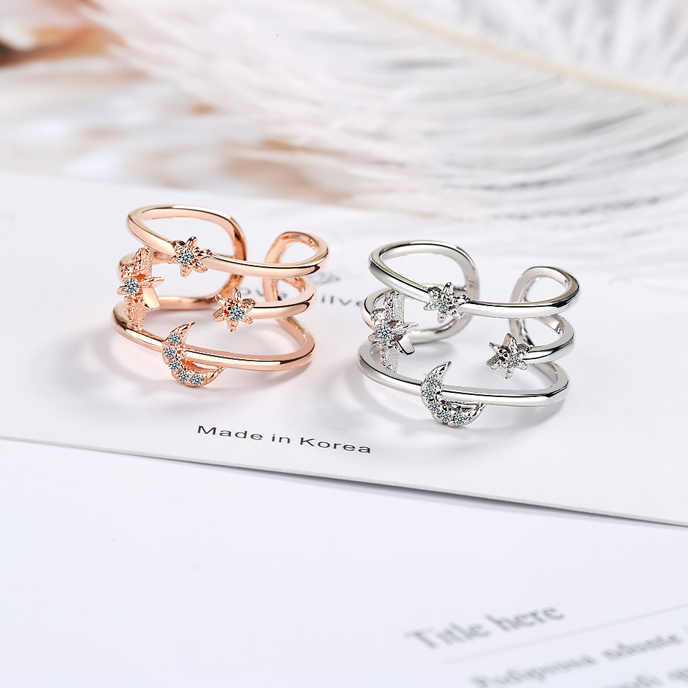 Copper Simple Style Inlay Geometric Strawberry Quartz Rings display picture 8