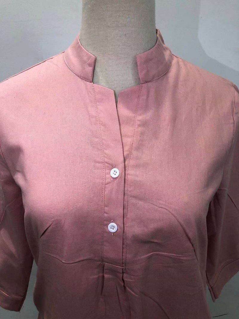 Women's Blouse 3/4 Length Sleeve Blouses Casual Solid Color display picture 5