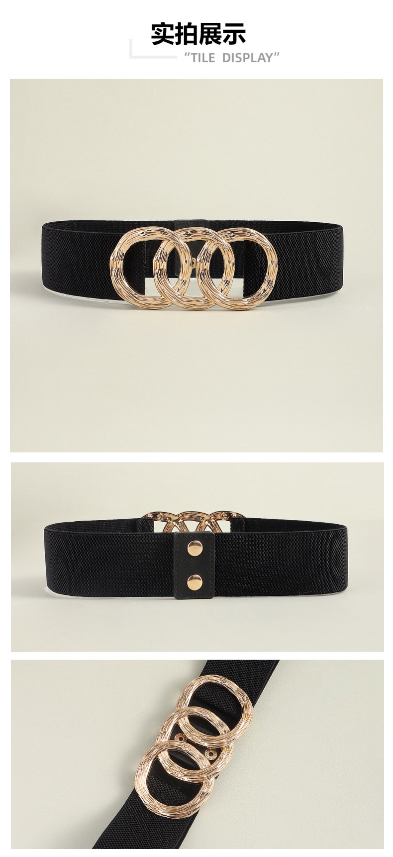 Fashion Round Metal Women's Chain Belts display picture 3