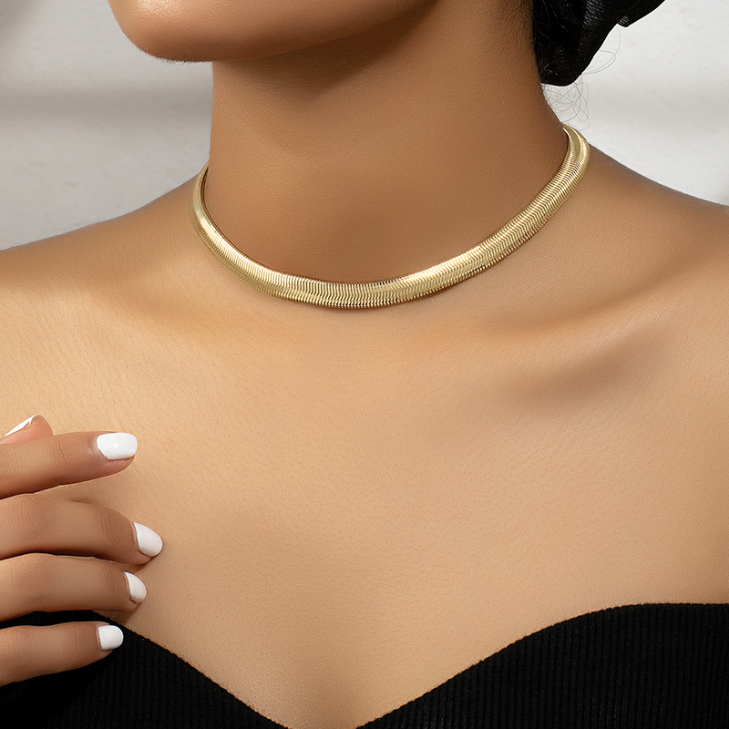 Hip-hop Punk Solid Color Alloy Wholesale Choker display picture 2