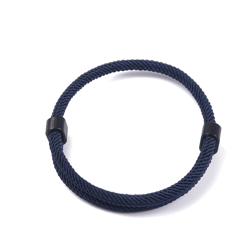 Casual Simple Style Solid Color Synthetics Handmade Women's Men's Wristband display picture 2