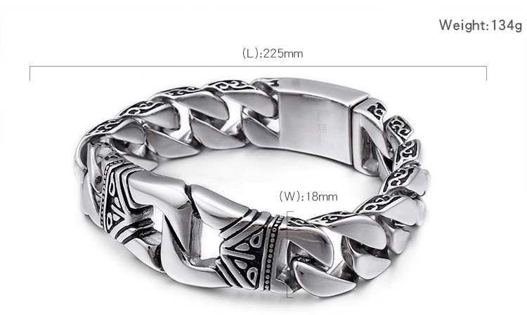 Wholesale Punk Geometric Titanium Steel Rings Bracelets display picture 9