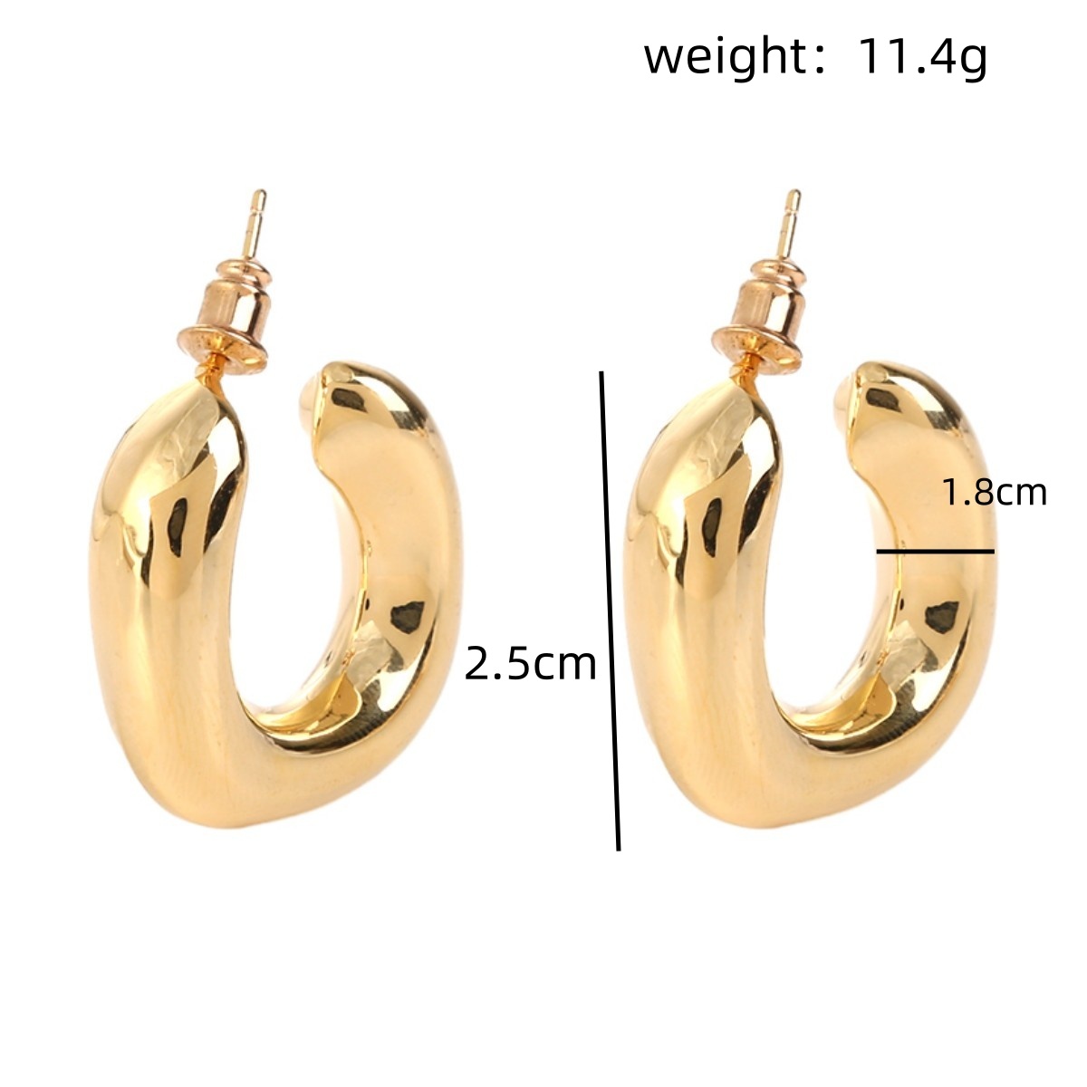 1 Pair Vintage Style Simple Style Water Droplets Solid Color Flower Plating Copper 18k Gold Plated Earrings display picture 8
