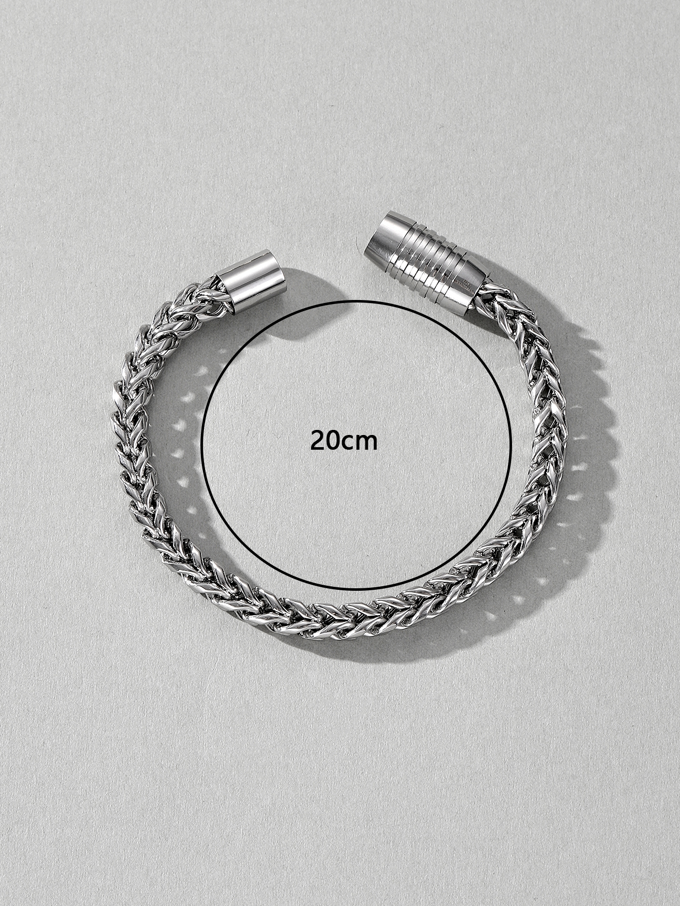 Classic Style Solid Color Stainless Steel Men's Bracelets display picture 1