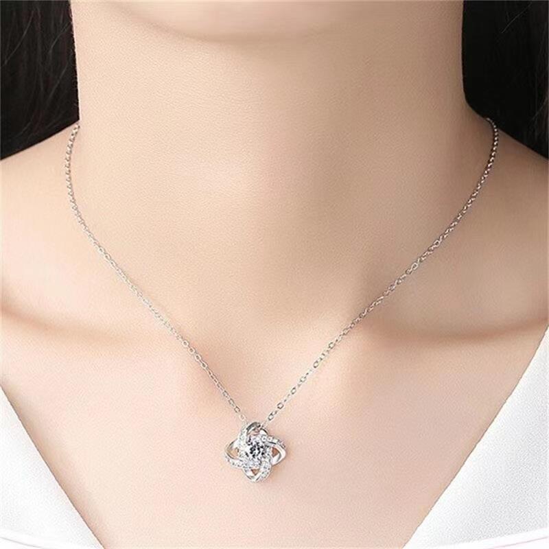 Simple Style Round Stainless Steel Hollow Out Diamond Earrings Necklace display picture 1