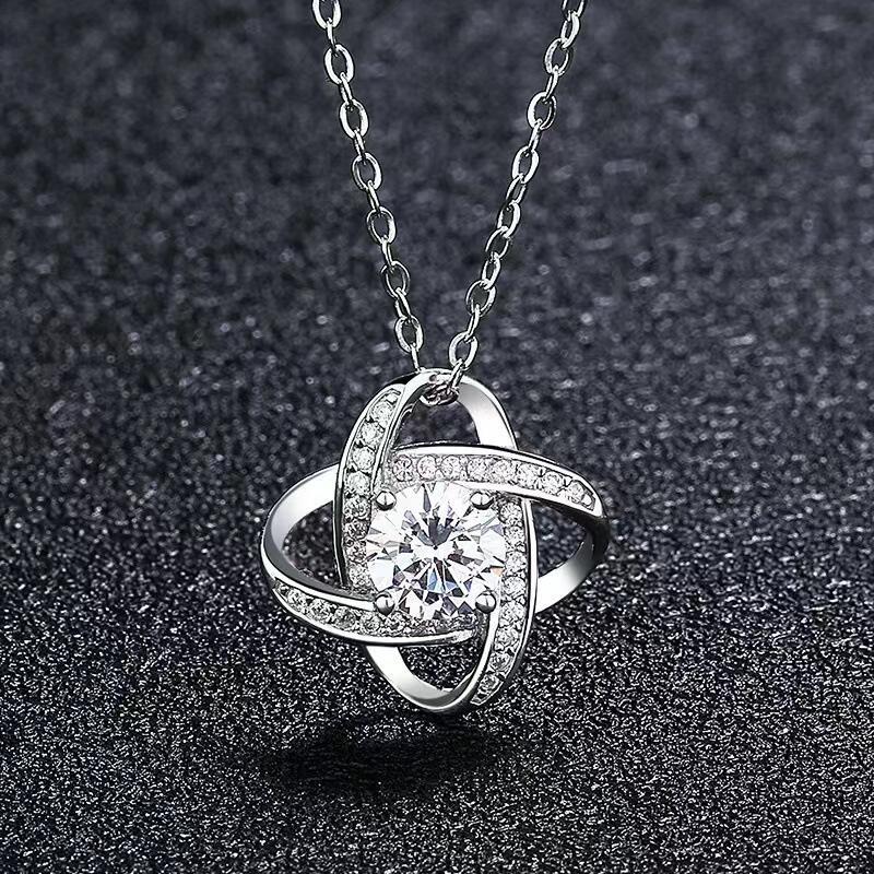 Simple Style Round Stainless Steel Hollow Out Diamond Earrings Necklace display picture 6
