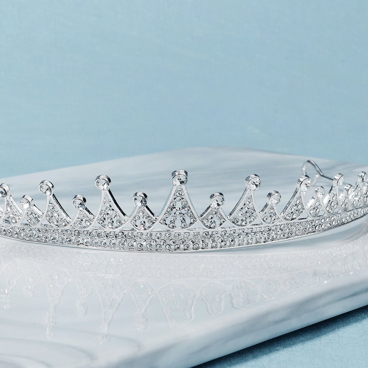 Elegant Princess Crown Rhinestone Crown 1 Piece display picture 2