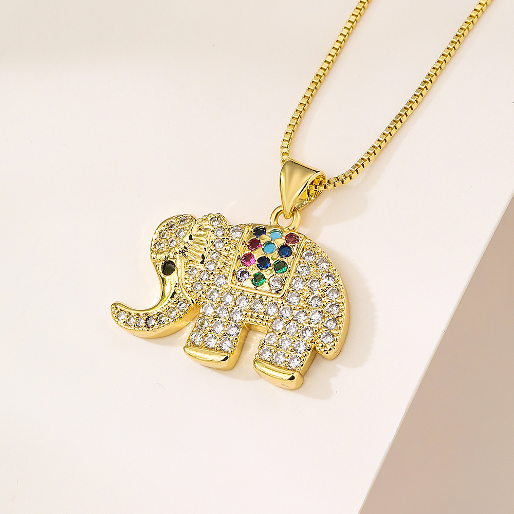 Fashion Animal Copper Plating Zircon Pendant Necklace 1 Piece display picture 3