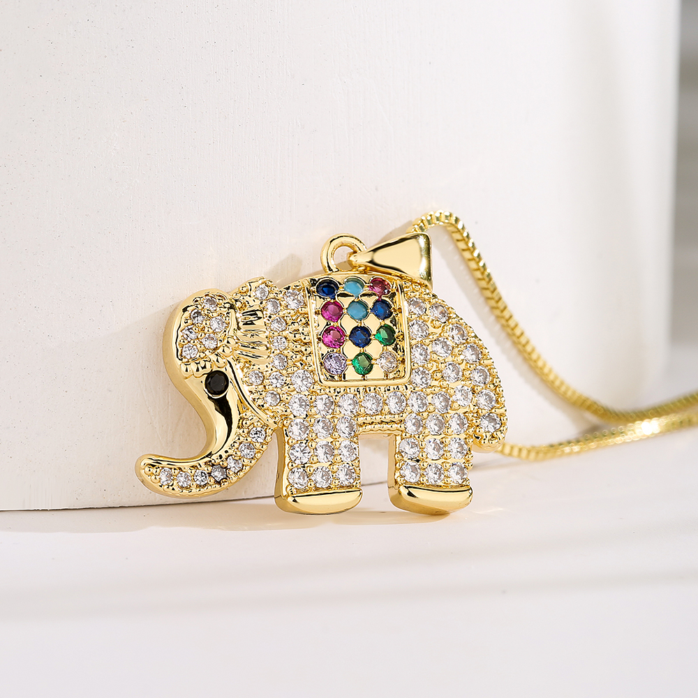 Mode Animal Le Cuivre Placage Zircon Pendentif 1 Pièce display picture 4