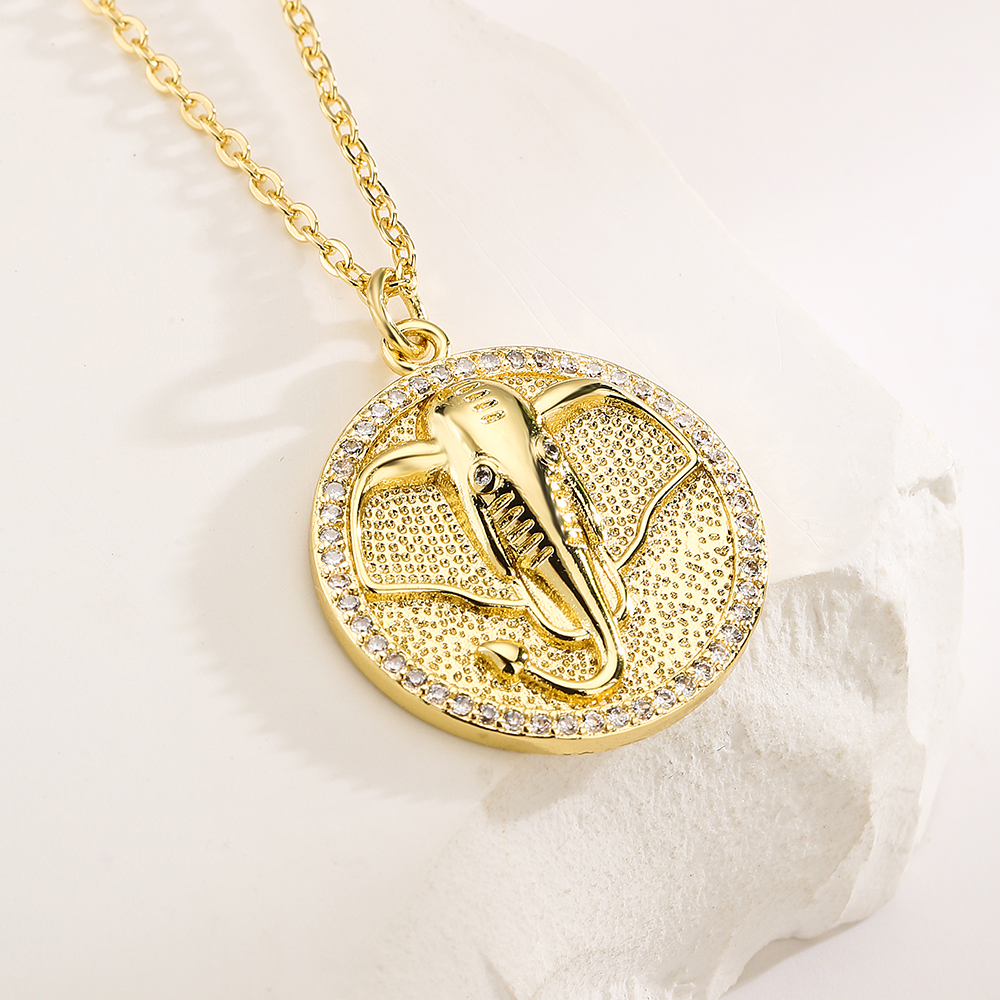 Fashion Animal Copper Plating Zircon Pendant Necklace 1 Piece display picture 5