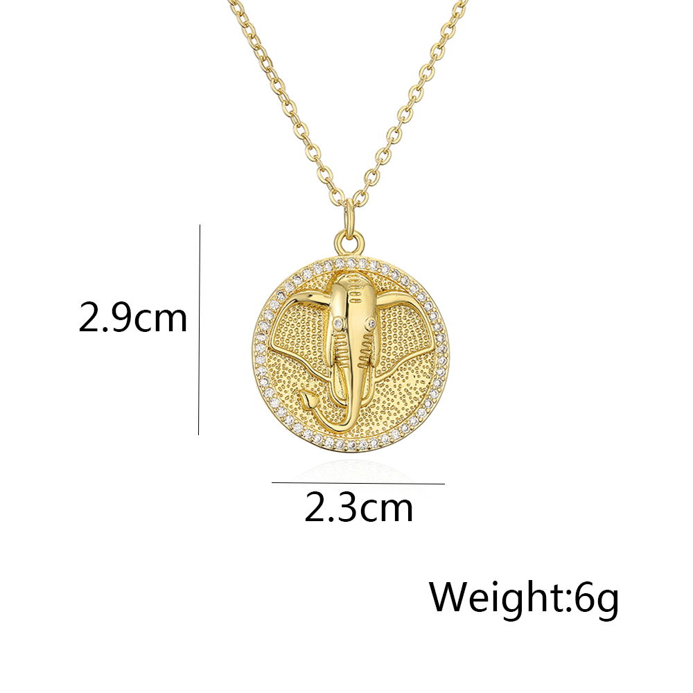 Fashion Animal Copper Plating Zircon Pendant Necklace 1 Piece display picture 1