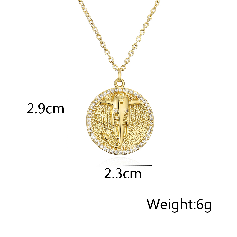 Mode Animal Le Cuivre Placage Zircon Pendentif 1 Pièce display picture 1