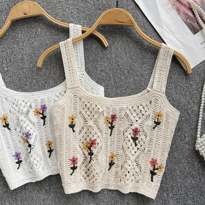 Women's Vest Tank Tops Patchwork Casual Flower display picture 7