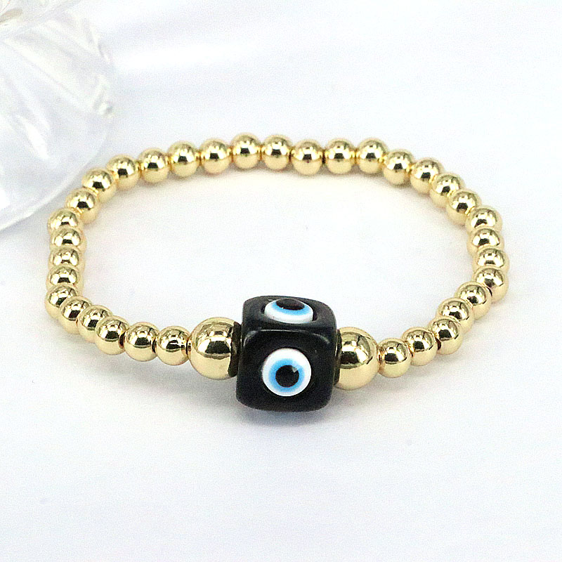 Simple Style Devil's Eye Copper Beaded Bracelets display picture 9