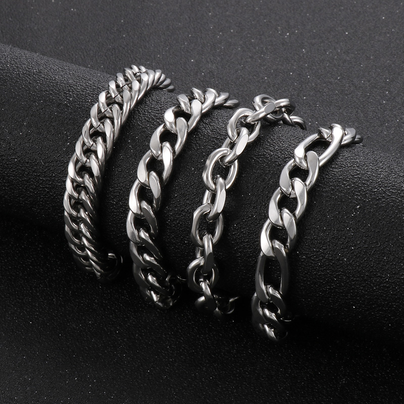 1 Piece Hip-hop Geometric Titanium Steel Men's Bracelets display picture 1
