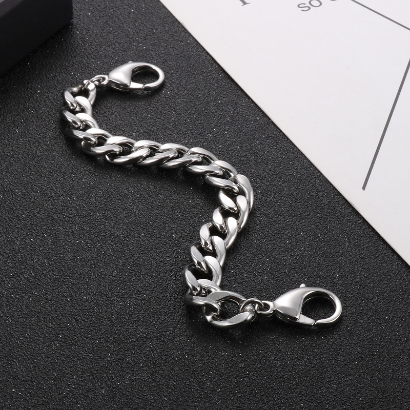 1 Piece Hip-hop Geometric Titanium Steel Men's Bracelets display picture 5