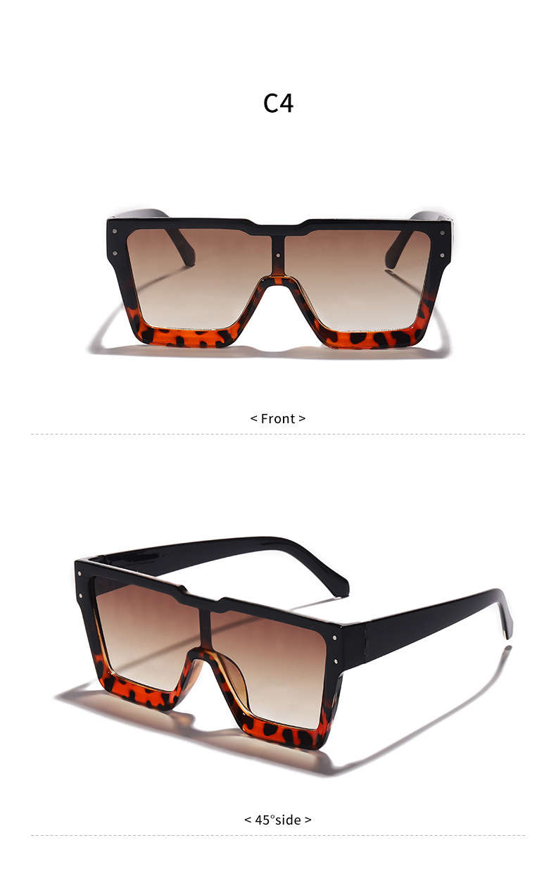 Fashion Solid Color Pc Resin Square Full Frame Women's Sunglasses display picture 9