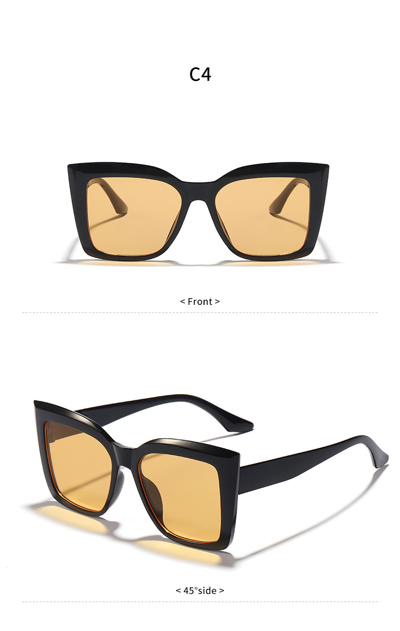 Fashion Solid Color Pc Resin Cat Eye Full Frame Women's Sunglasses display picture 11