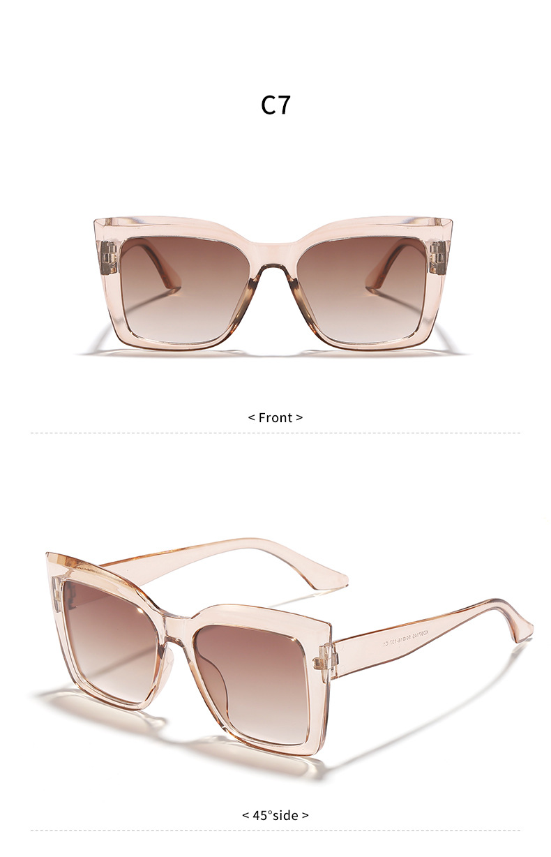 Fashion Solid Color Pc Resin Cat Eye Full Frame Women's Sunglasses display picture 13