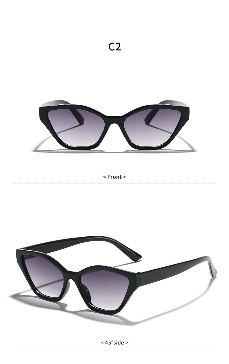 Vacation Solid Color Pc Resin Cat Eye Full Frame Women's Sunglasses display picture 9