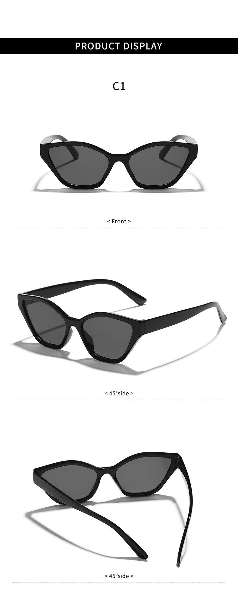 Vacation Solid Color Pc Resin Cat Eye Full Frame Women's Sunglasses display picture 11