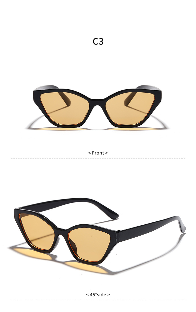 Vacation Solid Color Pc Resin Cat Eye Full Frame Women's Sunglasses display picture 13