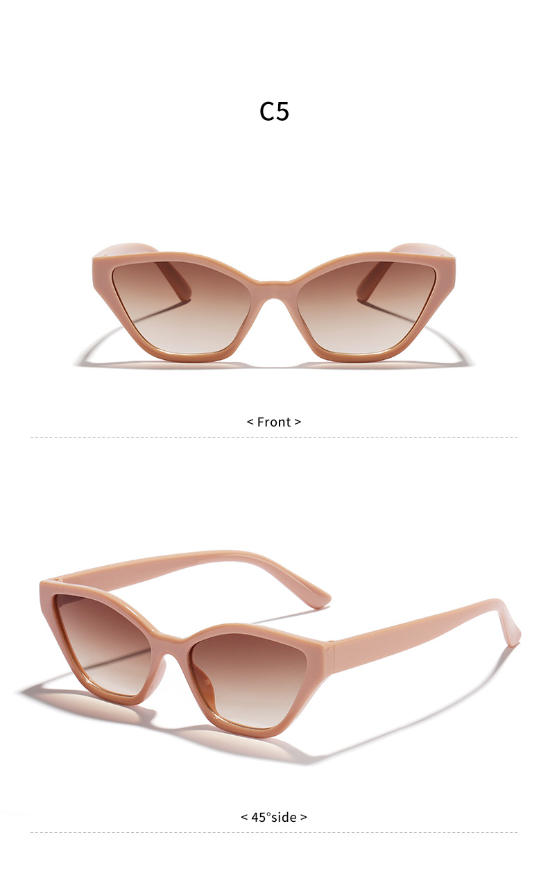 Vacation Solid Color Pc Resin Cat Eye Full Frame Women's Sunglasses display picture 14