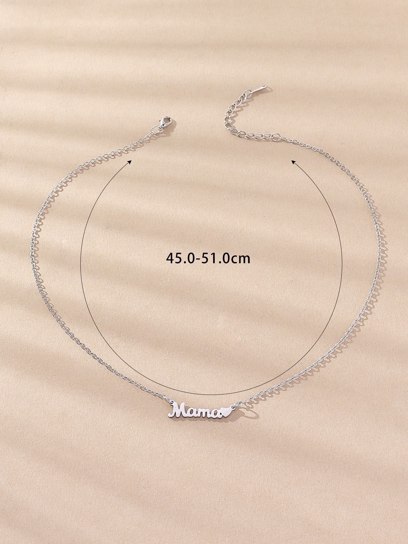Fashion Mama Letter Stainless Steel Plating Necklace display picture 2