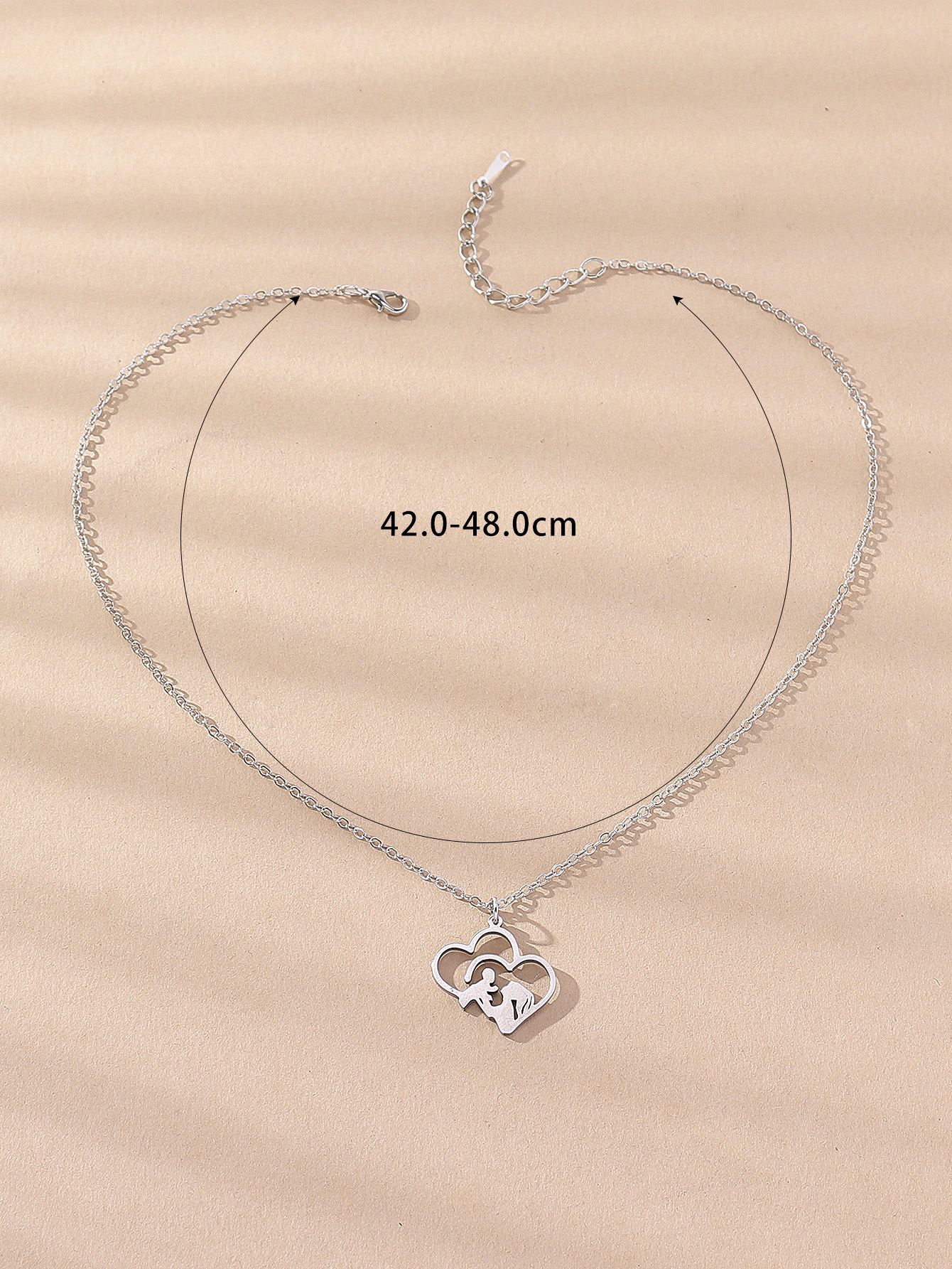 Fashion Mama Letter Stainless Steel Plating Necklace display picture 6