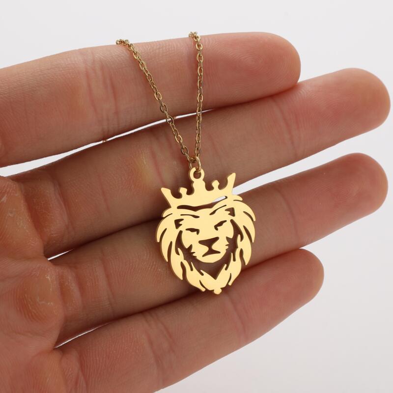 Stainless Steel Titanium Steel Simple Style Hollow Out Animal Pendant Necklace display picture 2